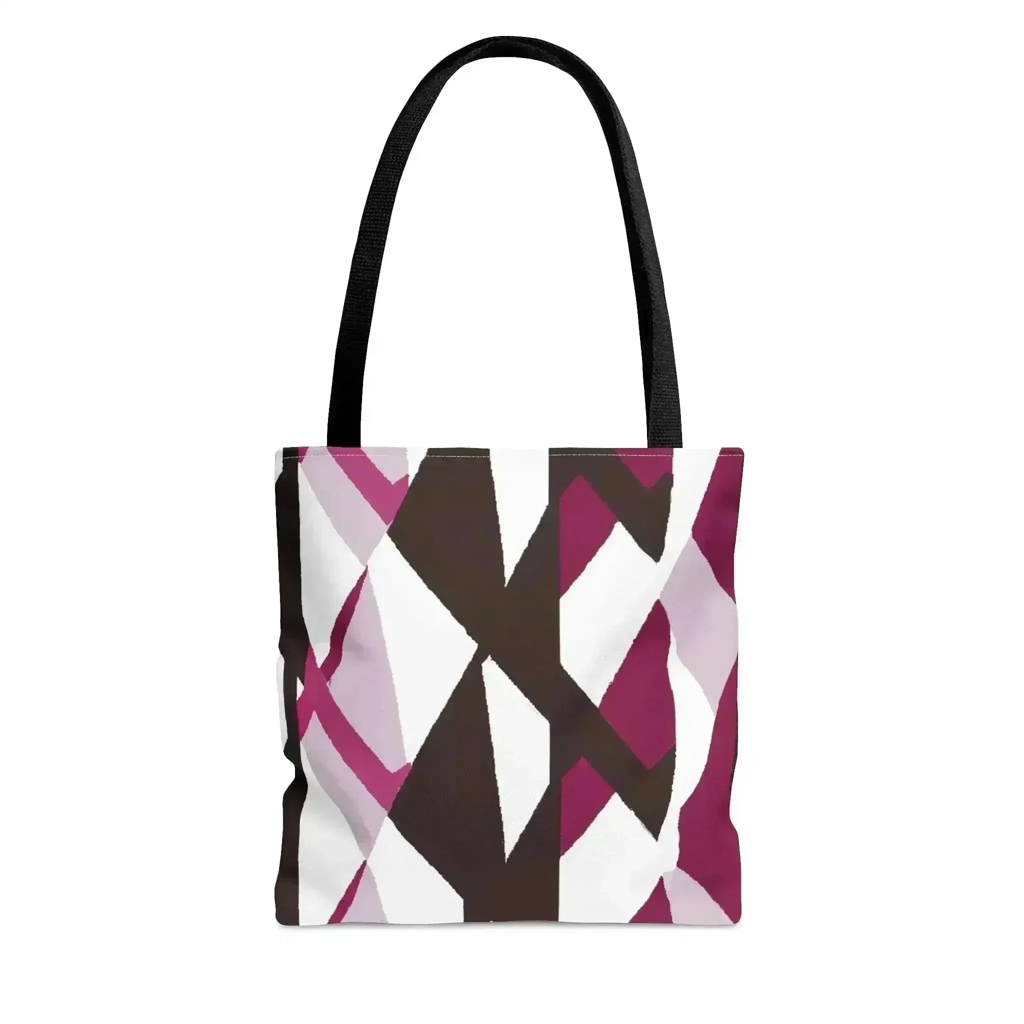 Large Tote Bag Pink Mauve Pattern