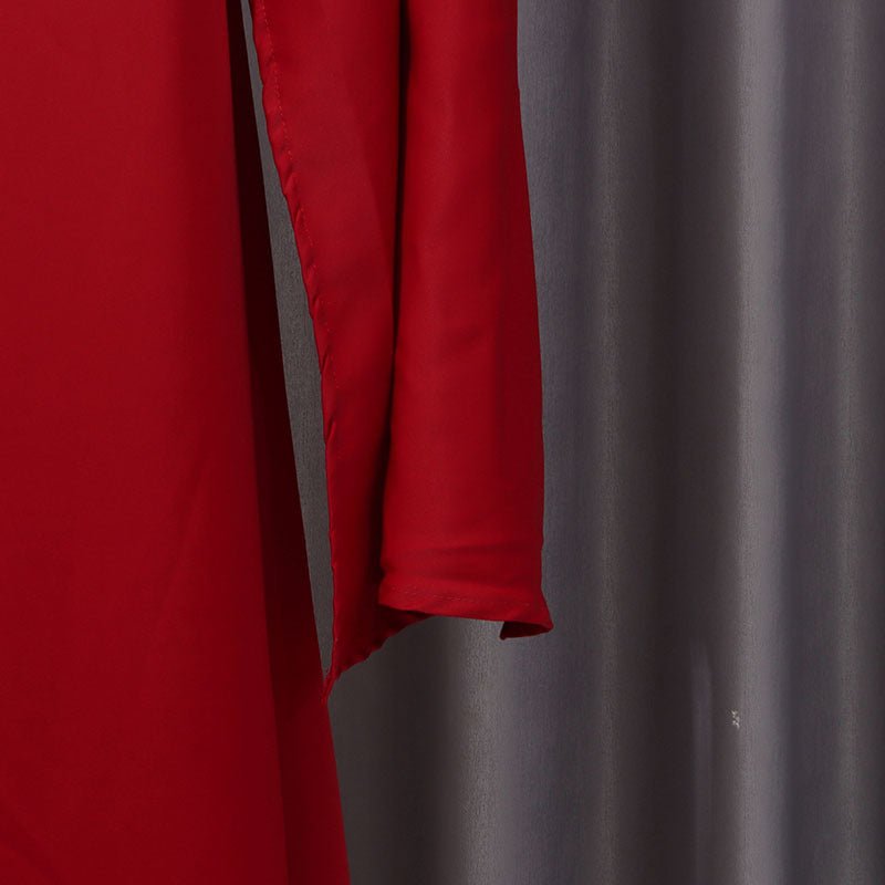 Cape Overlay Dress with Detachable Shawl(MS308)