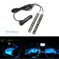 Car Interior LED Foot Sole Interior Car Lights Decoration Light Strip Car Interior Atmosphere Light Under Lighting Dashboard Waterproof Decoration Lighting Kit Bluetooth Smart LED Light Strips for Cars