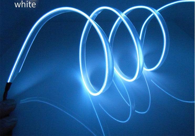 Car LED Neon Cold Light Auto Interior Atmosphere Neon Glowing Strobing Electroluminescent Wire Lights Neon Light USB 5V with Fuse Protection for Automotive Car Interior Decoration Light Refit Decoration Strips Shine Usb Cigar Lighter Driver