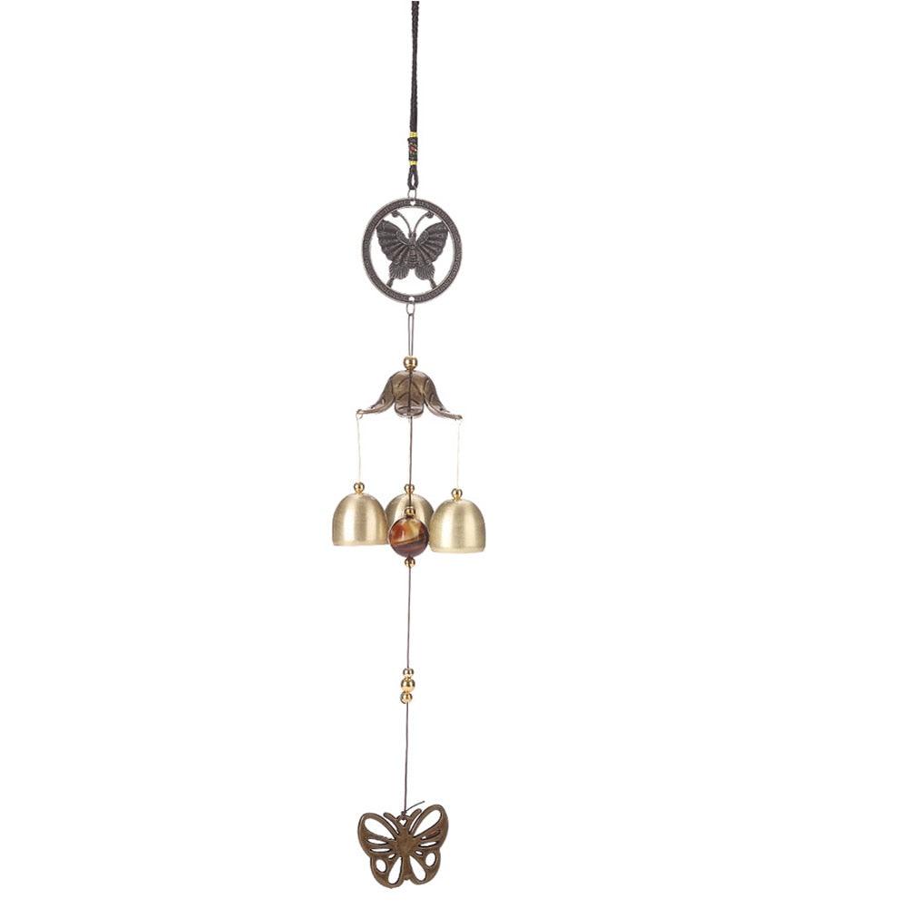 Carillon Outdoor Living Wind Chimes Garden Tubes Bells Copper 3 Bells Living Yard Door Window Hanging Wind Chimes Home Decor Wind Bells for Glory Mother’s Love Gift Garden Backyard Church Hanging Decor