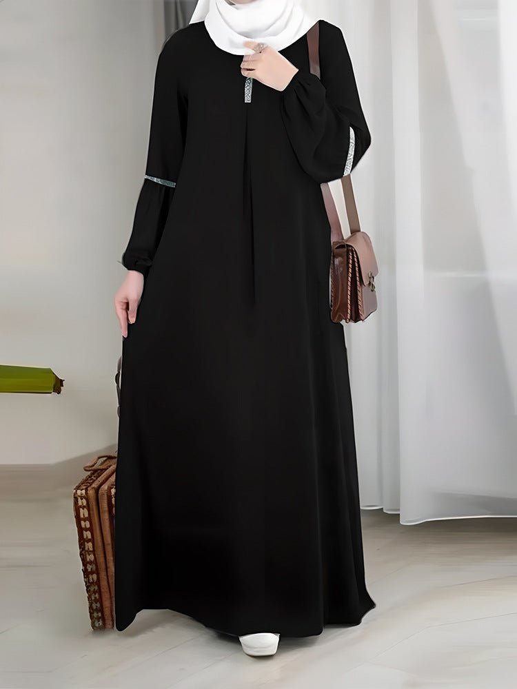 Casual Versatility Abaya with Delicate Sequin Details (MA150)