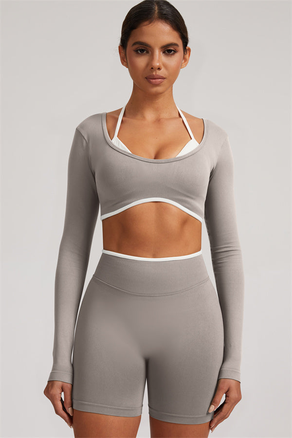 The Elevate New Long Sleeve Crop top