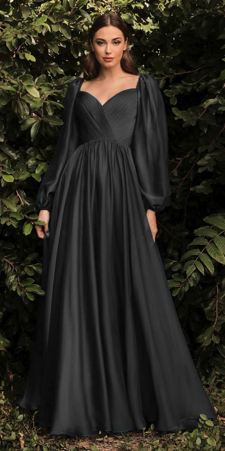 Cinderella Divine CD243 Long Sleeve A-Line Dress