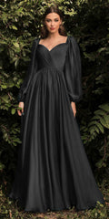 Cinderella Divine CD243 Long Sleeve A-Line Dress