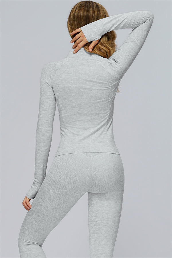 The Radiance Jacket Racerback Sports Bra Leggings 3-Piece Set