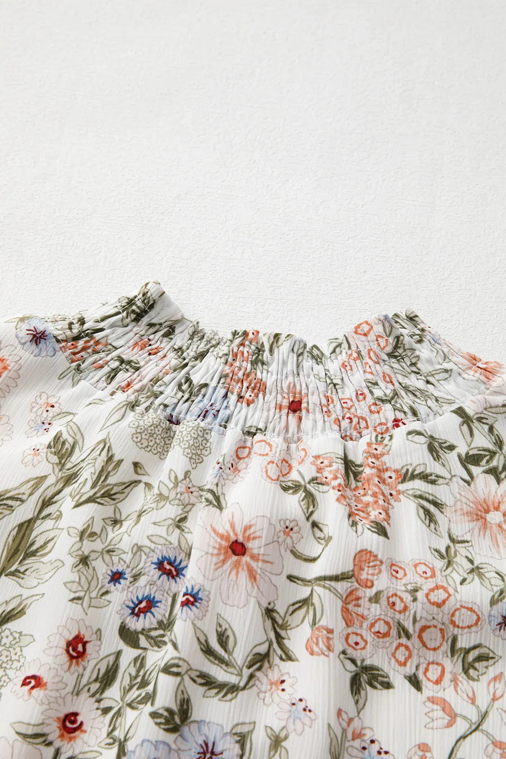 Floral Printed Mock Neck Long Sleeve Mini Dress Stylish Charming Printed Dress For Women