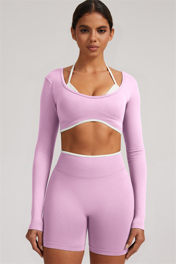 The Elevate New Long Sleeve Crop top