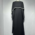 Celestial Rhinestone Cape Abaya | Luxury 2-Piece Set(MA344)