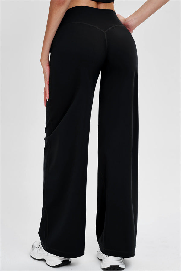 The Stride Crop Top Straight Leg Pants 2-Piece Set