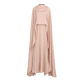 Champagne Satin Cape & Skirt Set(MS314)