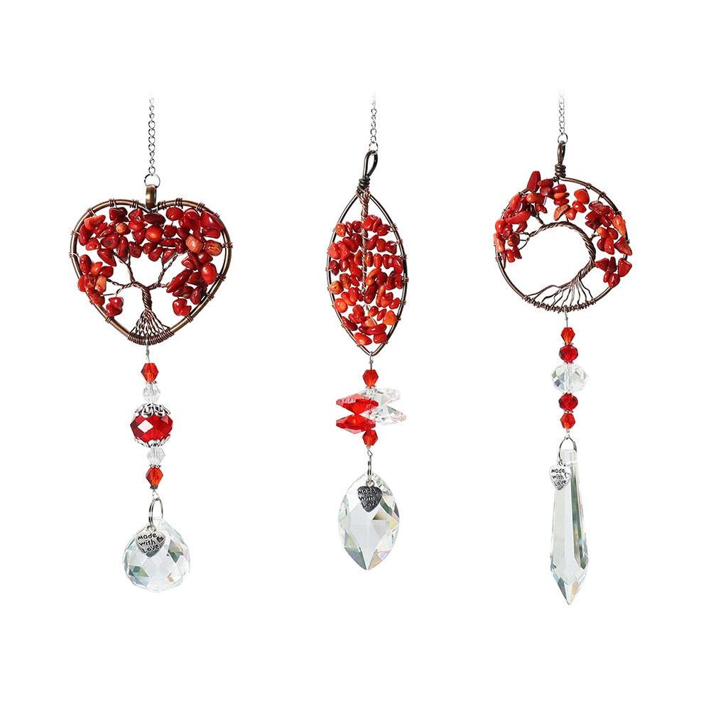 Chandelier Crystals Ball Prism Pendant Maker Sun Catcher Crystal Rainbow Maker Drops Hang for Window Home Decor Car Charms Hanging  Wind Chimes Hanging Ornament Garden Decor