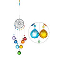Chandelier Wind Chimes Crystal Prisms Hanging Sun Catcher Beads Chain Sphere Chandelier Lamps Light Pendant for Christmas Day Wedding Plants Cars Window Décor Rainbow  Window Curtains Pendant Home Decor Gifts