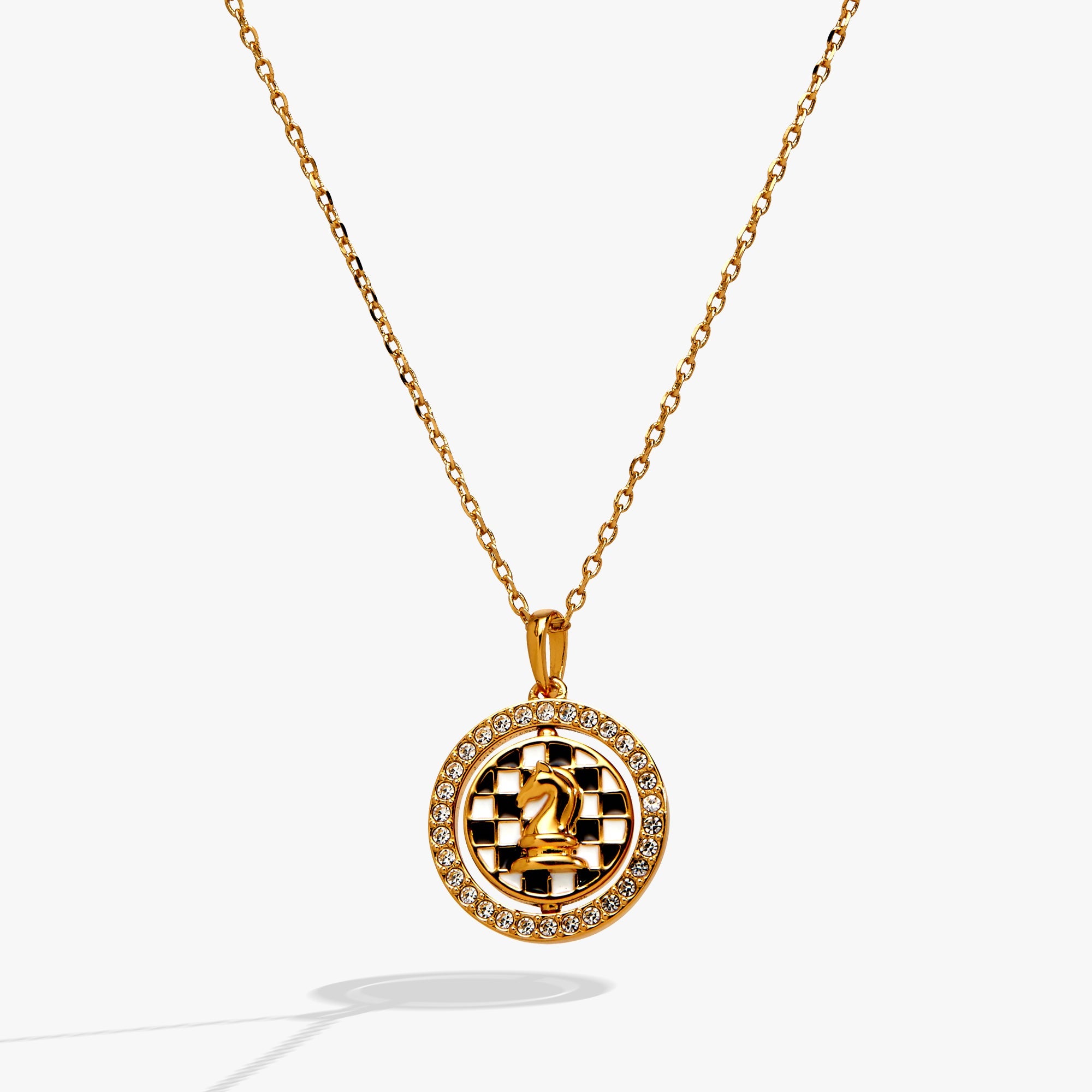 'Always Think One Move Ahead' Chess Spinner Pendant