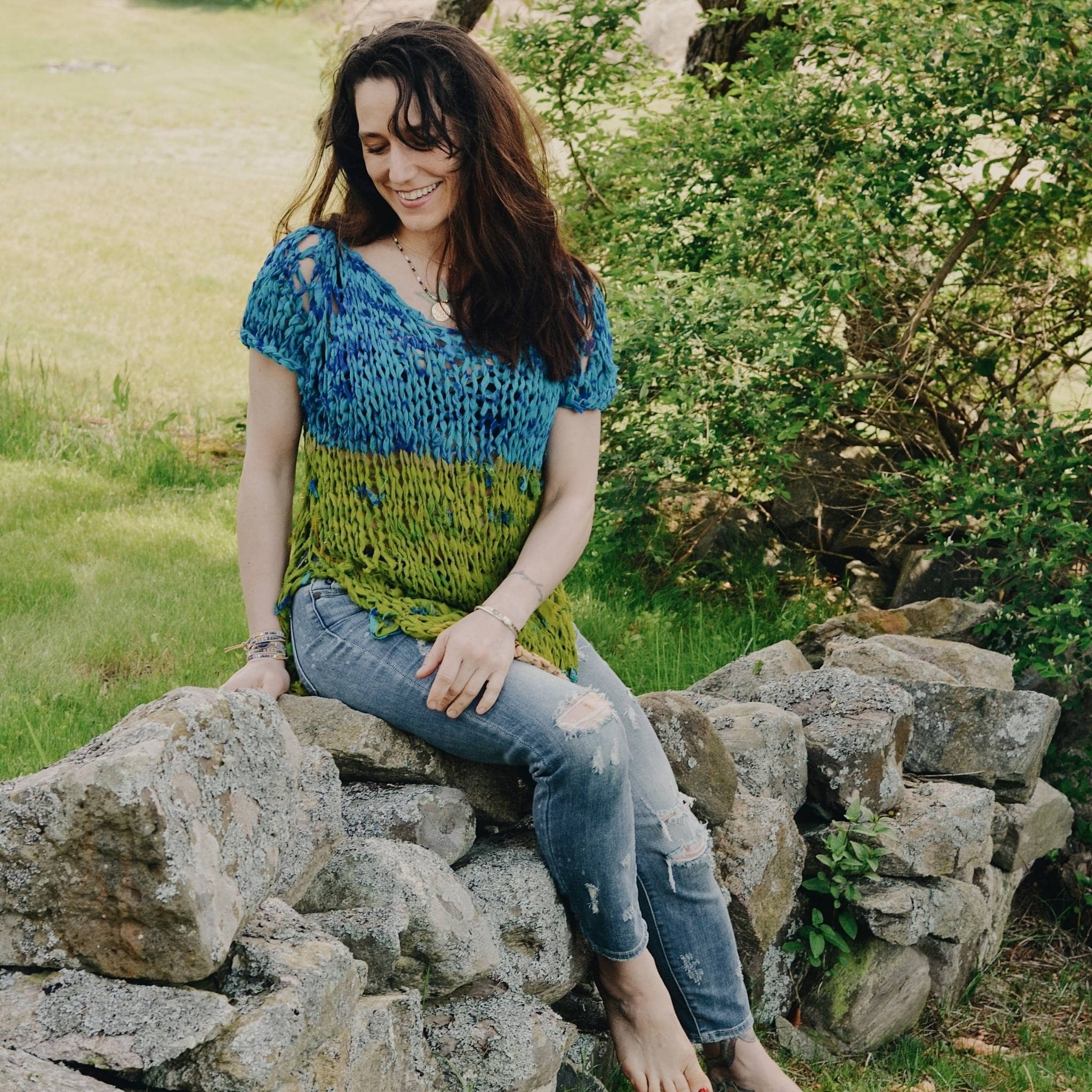 Chiffon Summer Layering Top Knit Pattern