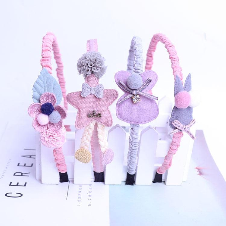 Children's Headdress Hair Hoop Hand-Woven Flower Headband Korean Exquisite Little Princess Head Flower Pupil Hair Gorgeous Hair Accessories For Women