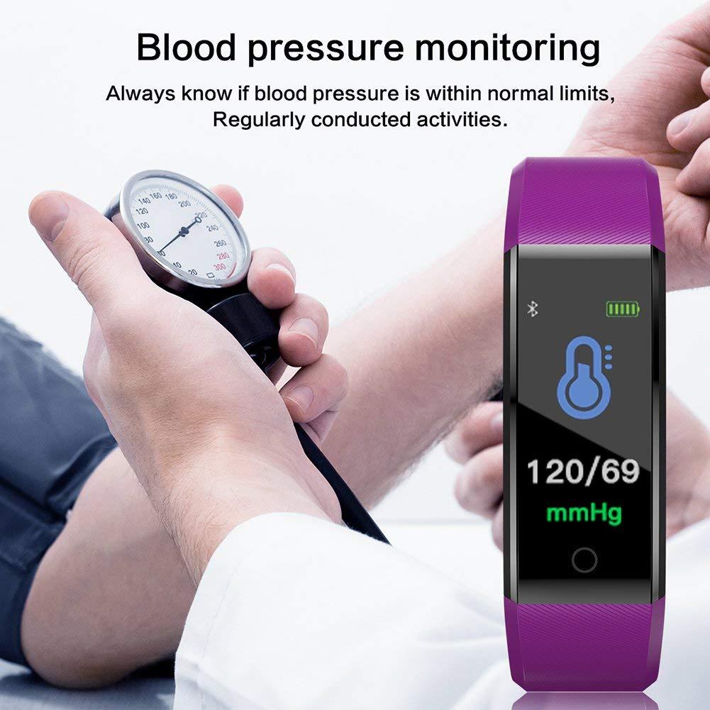 Childrens Sports Watch LED Display Touch Color Screen Top Electronic Watch Waterproof Heart Rate Pedometer Fitness Tracker Heart Rate Sleep And Stress Monitoring Water Resistant Fitness Watch