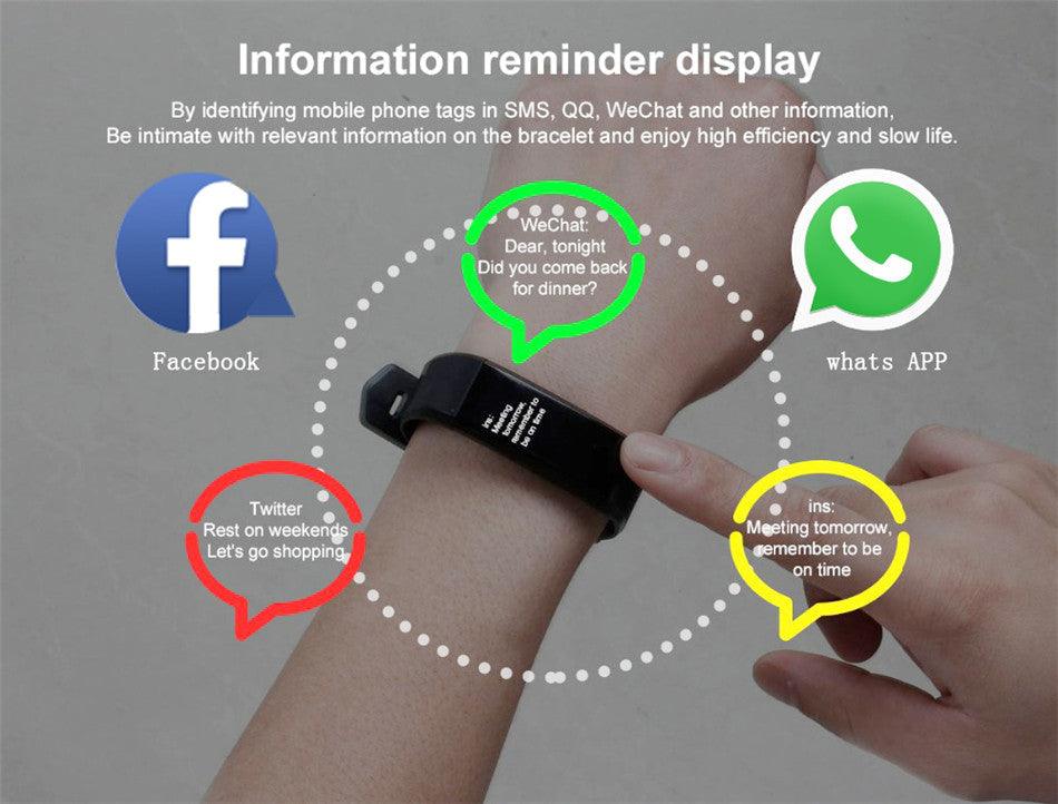 Childrens Sports Watch LED Display Touch Color Screen Top Electronic Watch Waterproof Heart Rate Pedometer Fitness Tracker Heart Rate Sleep And Stress Monitoring Water Resistant Fitness Watch