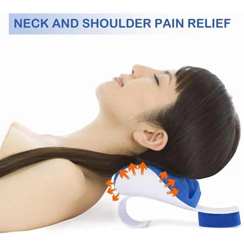 Chiropractic Neck Pillow Massager for Pain relief and Relaxation - Neck Support Orthopedic Pillow Neck Shoulder Relaxer