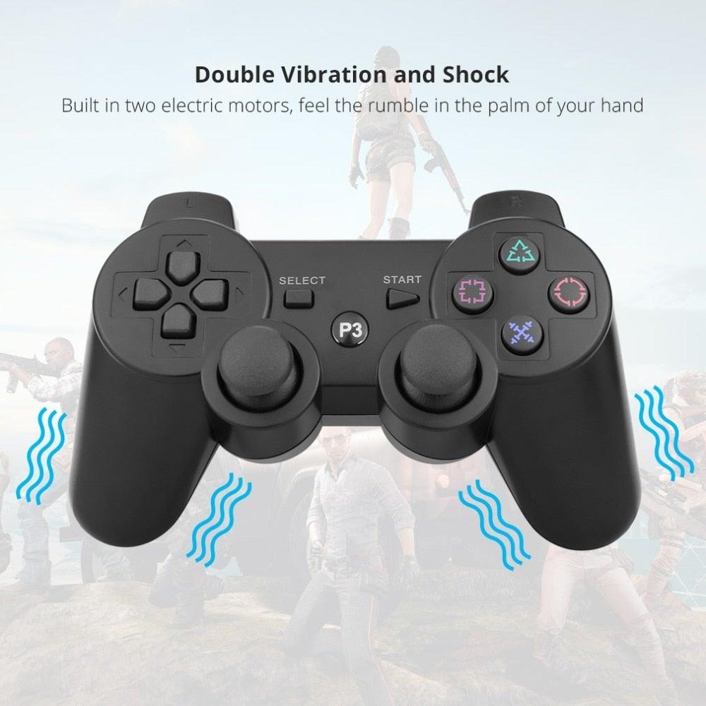 Classic Blue Bluetooth Wireless Joystick Gamepad Controller Compatible With PC Monitor Laptop