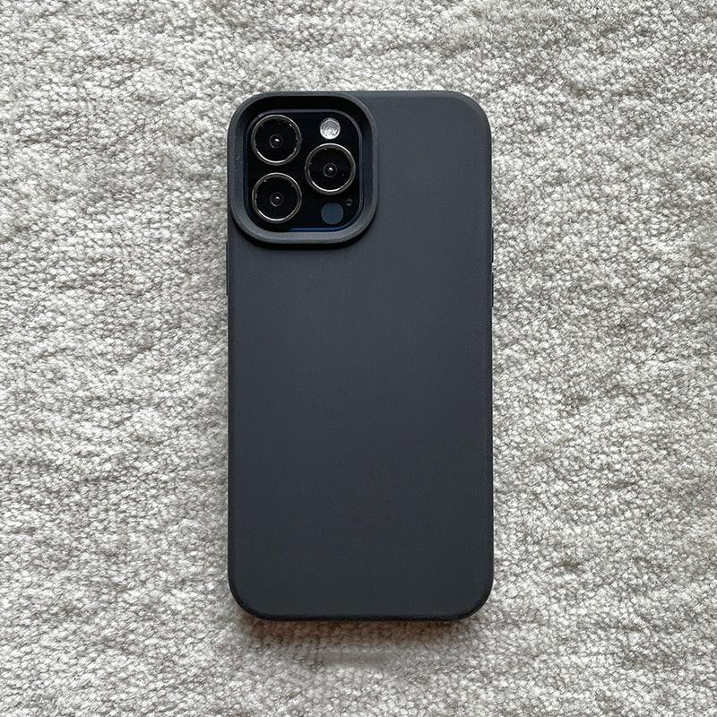 Classic Candy Color Silicone Case For iphone 13 12 Mini 14 13 Pro Max Camera Lens Protective Bumper Cover For iPhone 14 12 Pro Soft Flexible Silicone Slim Fit Case For Iphone