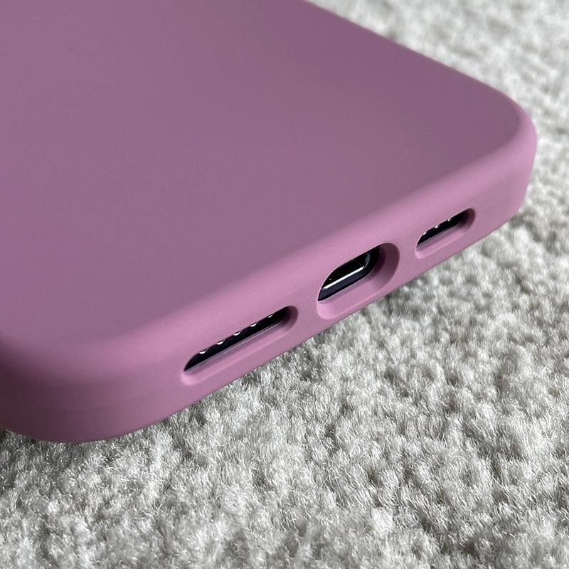 Classic Candy Color Silicone Case For iphone 13 12 Mini 14 13 Pro Max Camera Lens Protective Bumper Cover For iPhone 14 12 Pro Soft Flexible Silicone Slim Fit Case For Iphone