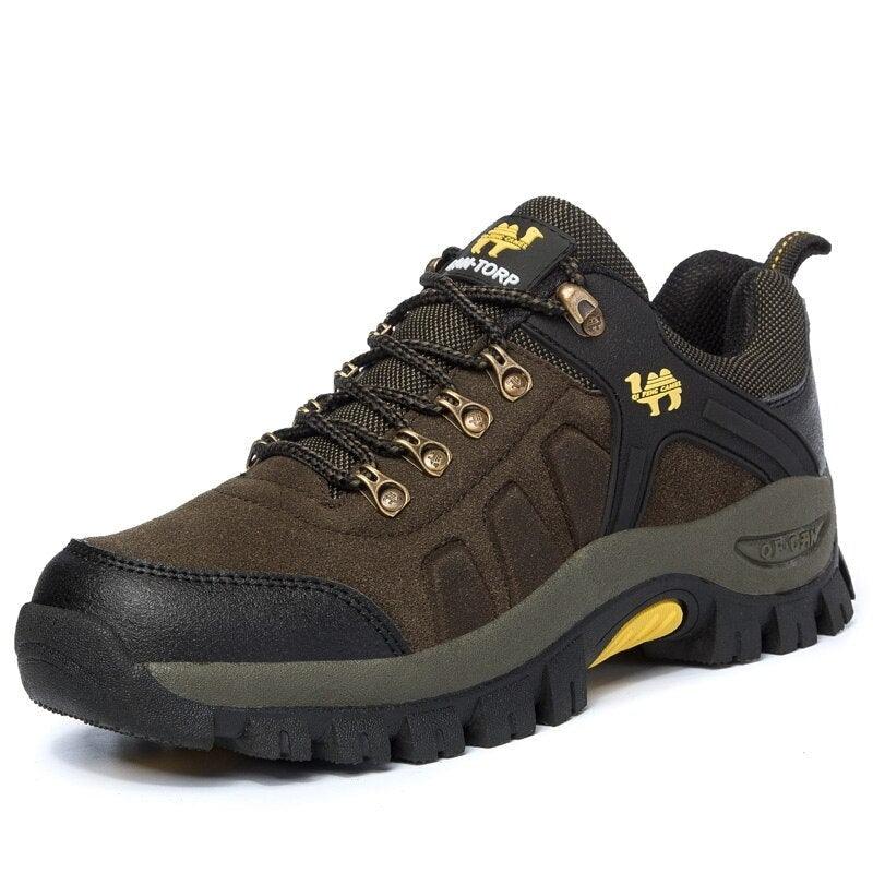 Classic Style Men's Hiking Shoes Lace-Up Sports Outdoor Jogging Hiking Climbing Shoes Mid High Top Shock-Absorbing Anti-Slip Water Resistant Work Outdoor Shoes