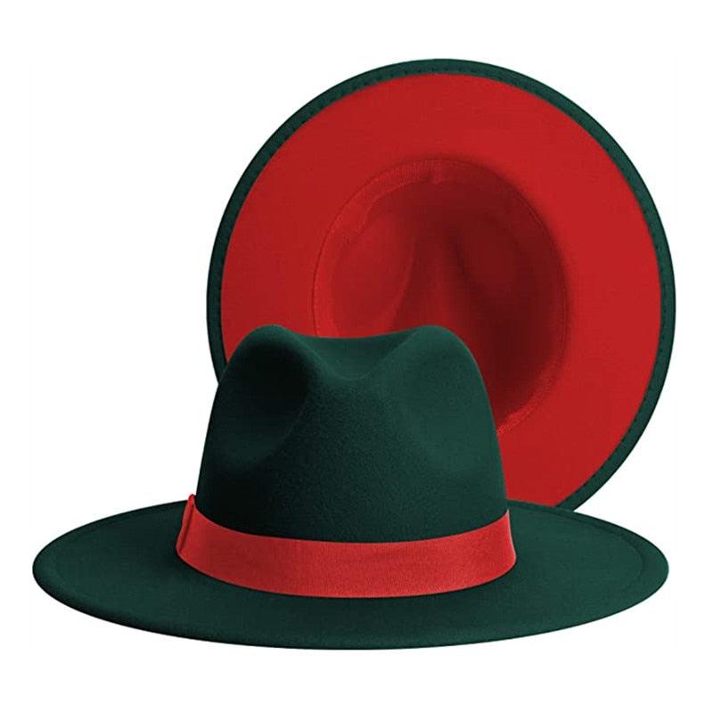 Classic Wide Brim Fedora Hat Men Women Two Colors Fedora Hats Cowboy Hat White Blue Belt Beautiful Design Soft Unisex Party Formal Hat 56-58CM