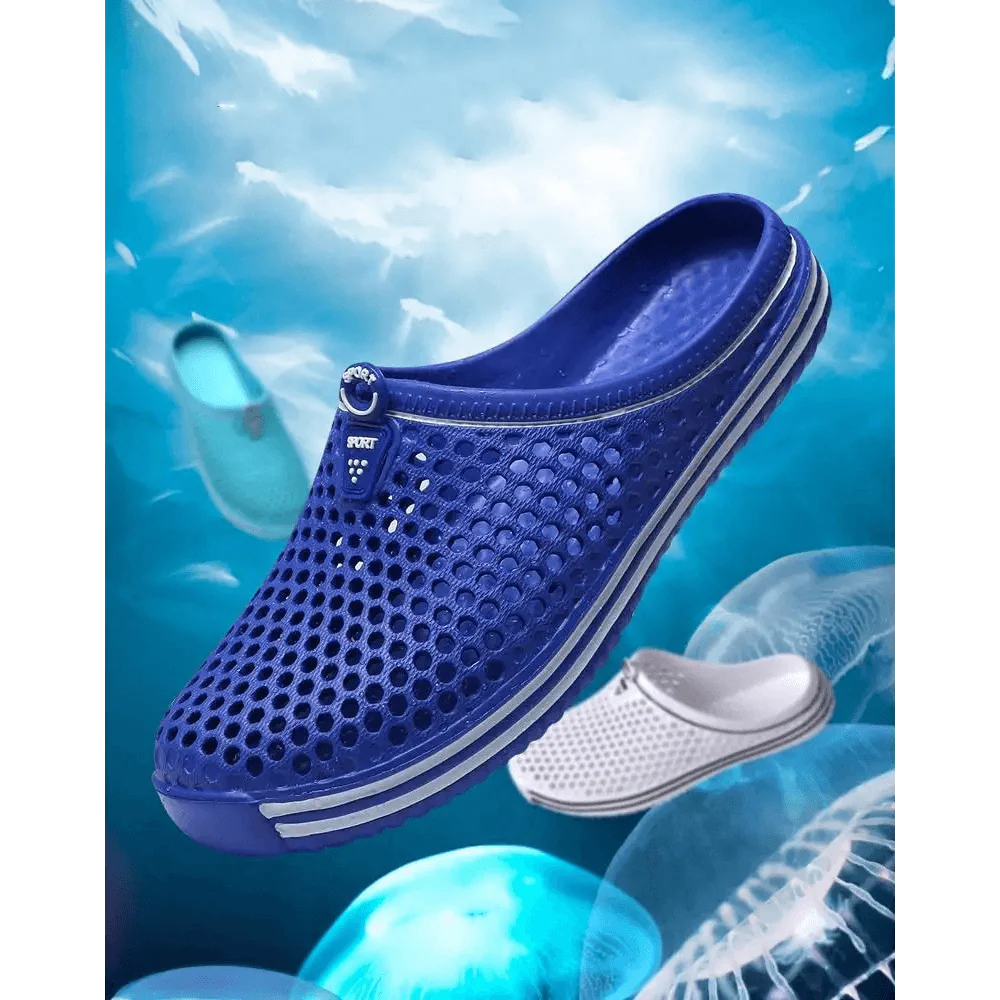 Classic Women Shoes Beach Closed Toe Slippers Unisex Hollow Out Casual Couple Flip Flops Garden Clogs  Non-slide Men And Women Slippers
