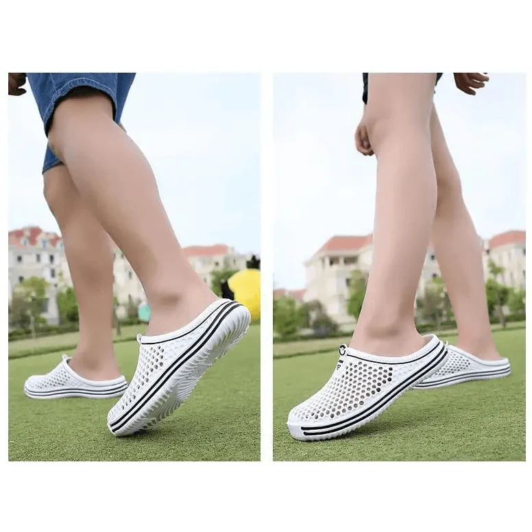 Classic Women Shoes Beach Closed Toe Slippers Unisex Hollow Out Casual Couple Flip Flops Garden Clogs  Non-slide Men And Women Slippers
