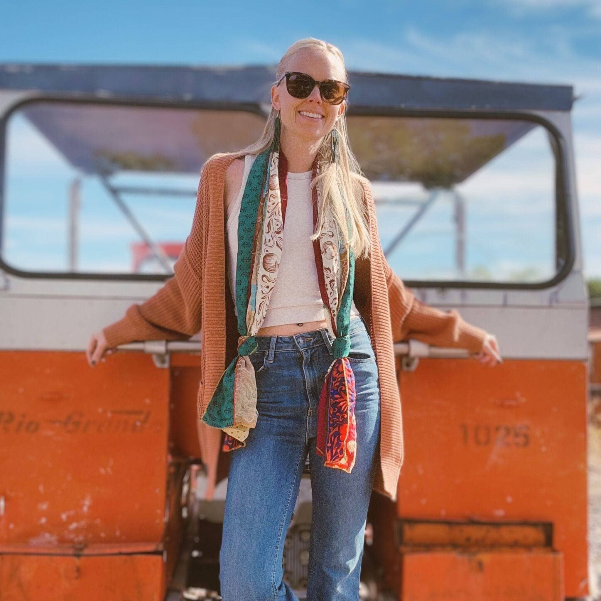 The Original Medley Scarf. ♻️ Made from Sari Magic
