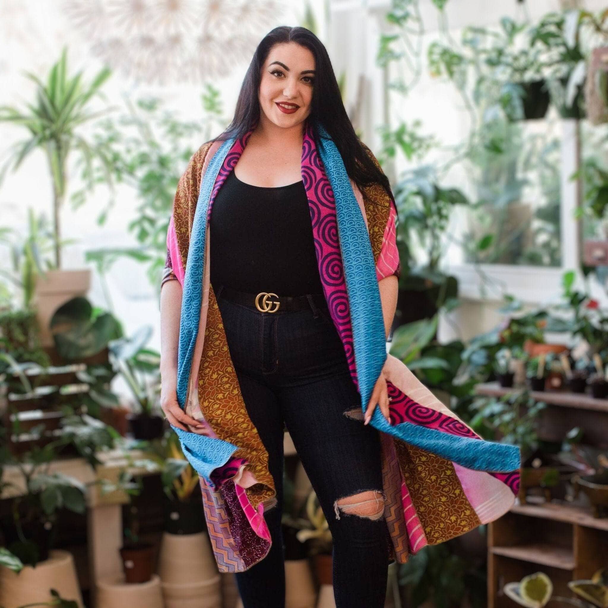 The Original Medley Scarf. ♻️ Made from Sari Magic