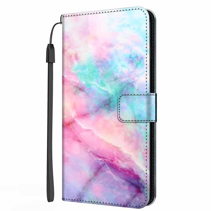 Colorful Marble Flip Leather Case For iPhone 11 12 13 Pro Max Cover iPhone12 Mini iphone12 iphone13 13pro Wallet Stand Marble Phone Covers Marble Flip Leather Phone Case Magnetic Kickstand Protective Cover