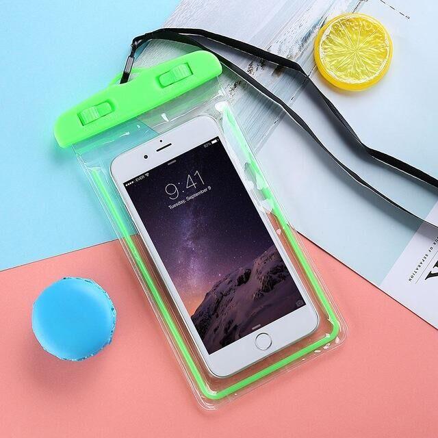 Colorful Pouch Universal Waterproof Cell Phones Useful Dropping Convenient To Use Lightweight Portable Bags Plastic Waterproof Underwater Pouch for Mobile Phone Case & Strap 3.5 -6 inch