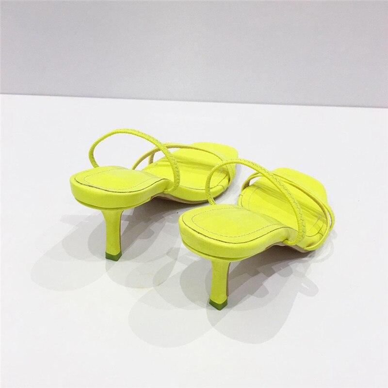 Colorful Women Sandals Slides Slippers Square Open Toe Slip On Thin Mid Heels Pumps Casual Narrow Band Open Toe Sandals Flip Flops Slip On Fashion Dress Heels Back High Heel Slide Slipper