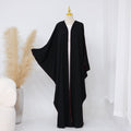 Contrast Piped Batwing Open Abaya(MOA325)