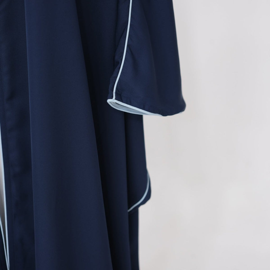 Contrast Piped Batwing Open Abaya(MOA325)