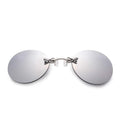 Convenient And Lightweight Sun Protection Sunglasses New Clip On Nose Glasses New Round Rimless Matrix Shape Sunglasses For Men & Women  Mini Frameless Vintage Sunglasses For men