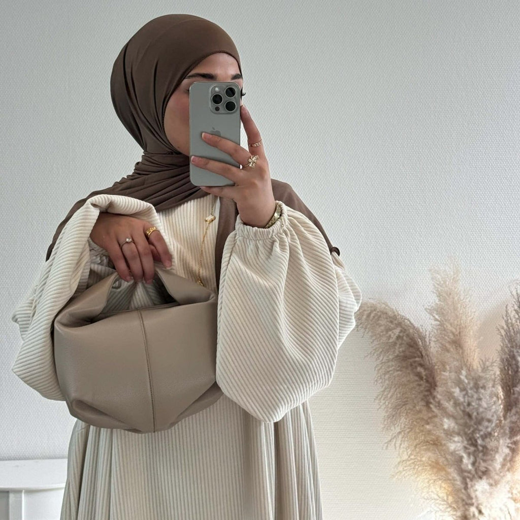 Corduroy Swing Loose Abaya | Corduroy Casual Abaya (MA117)