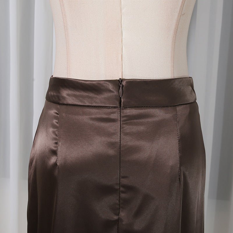 Corset Peplum Top & Maxi Skirt Set (MS396)