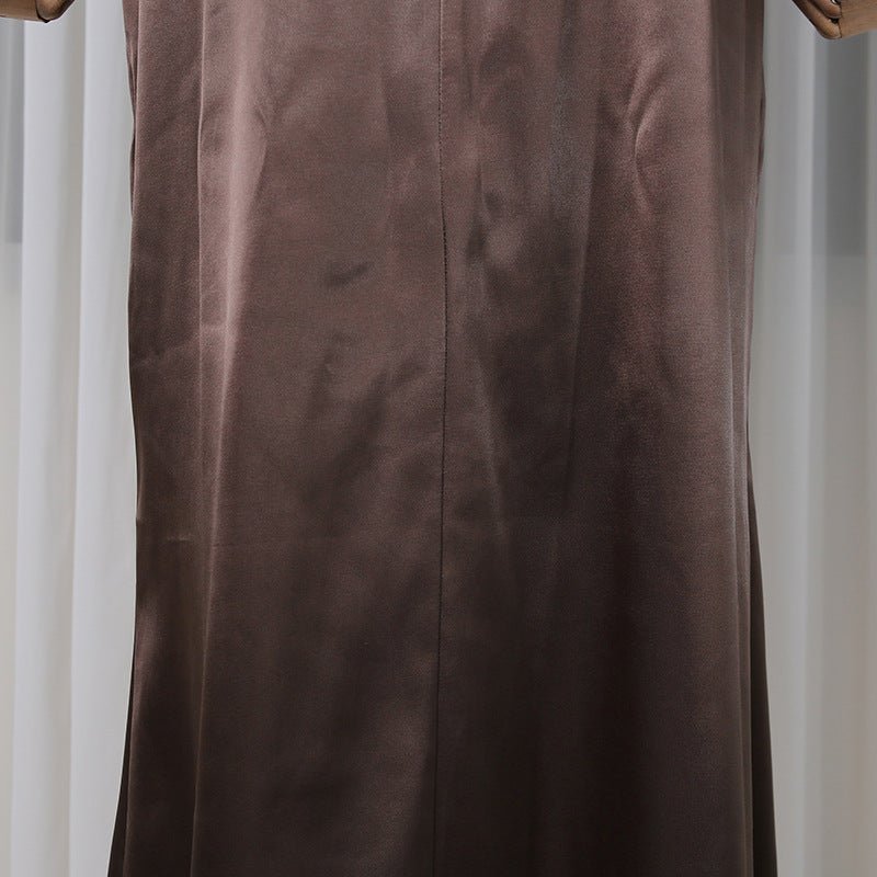 Corset Peplum Top & Maxi Skirt Set (MS396)