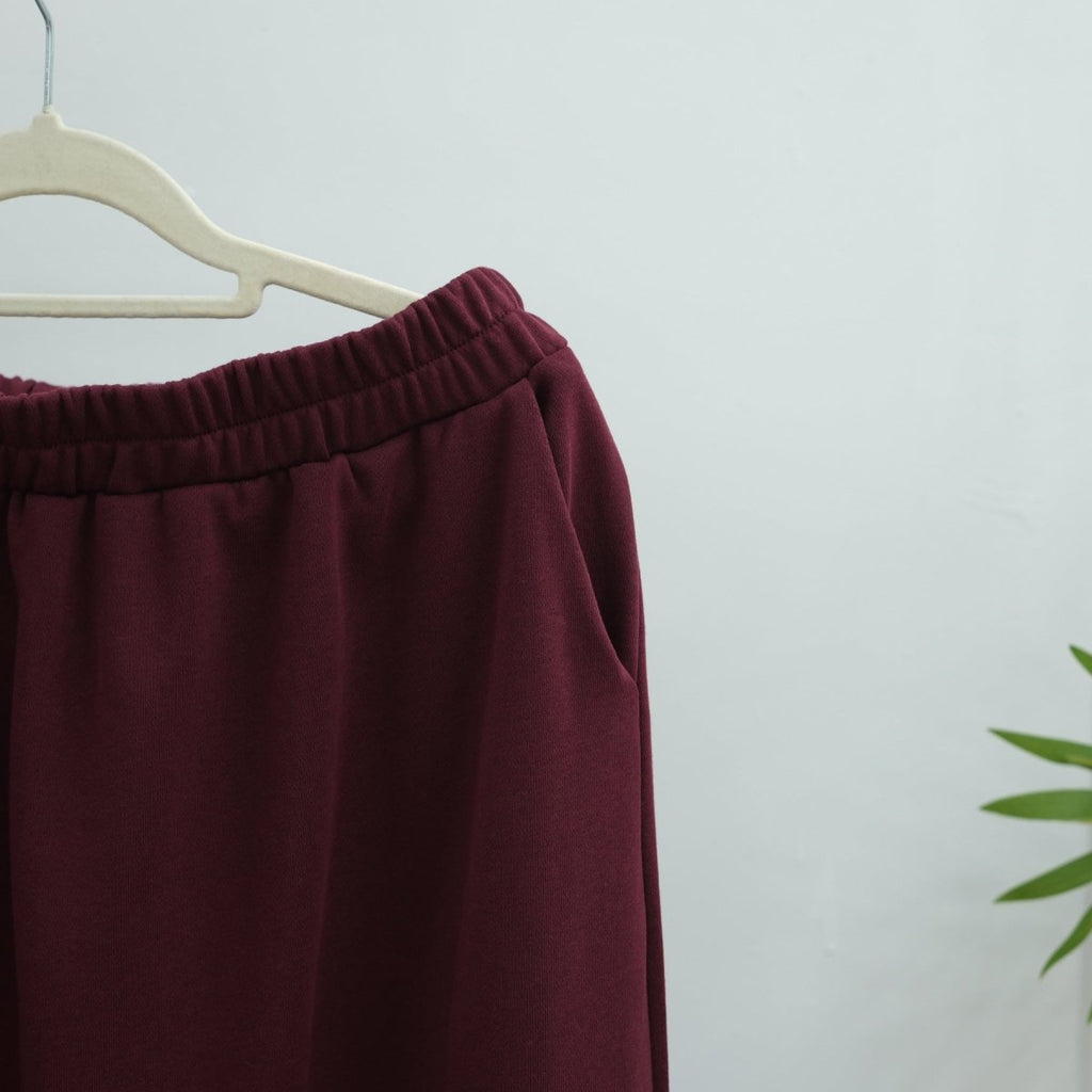 Cotton Half-Zip Top & Maxi Skirt Set(MS441)