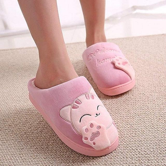 Couples Home Slippers Warm Cute Womans Mens Slipper Winter Shoes New Fashion Casual Fur Plush Slides Winter Slippers For Women House Slippers Fluffy Soft Comfy Fuzzy Slippers Faux Fur Plush Anti-Skid Slippers