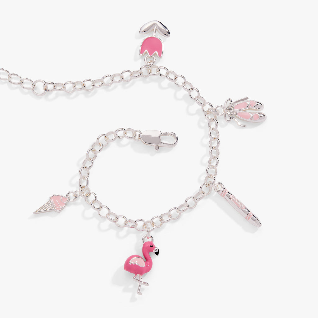 Crayola Fan Favorites Tickle Me Pink Charm Bracelet
