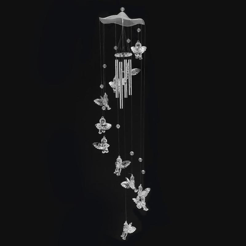 Creative Antique  Wind Bells  Door Hanging Home Decor Silver Wind Chimes Outdoor Yard Garden Tubes Bells Wall Hanging Home Decor Decoration Wind Chimes For Garden Gift Photography Prop