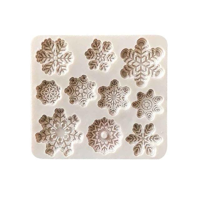 Creatures Conch Shell Fondant Cake Candy Cake Decoration Tools Forms Silicone Baking Cake Molds Shape Cake Mold 3D Snowflake Fondant Mold Christmas Snowflake Silicone Cake Candy Mold for Cake Cupcake Polymer Clay Crafting Project