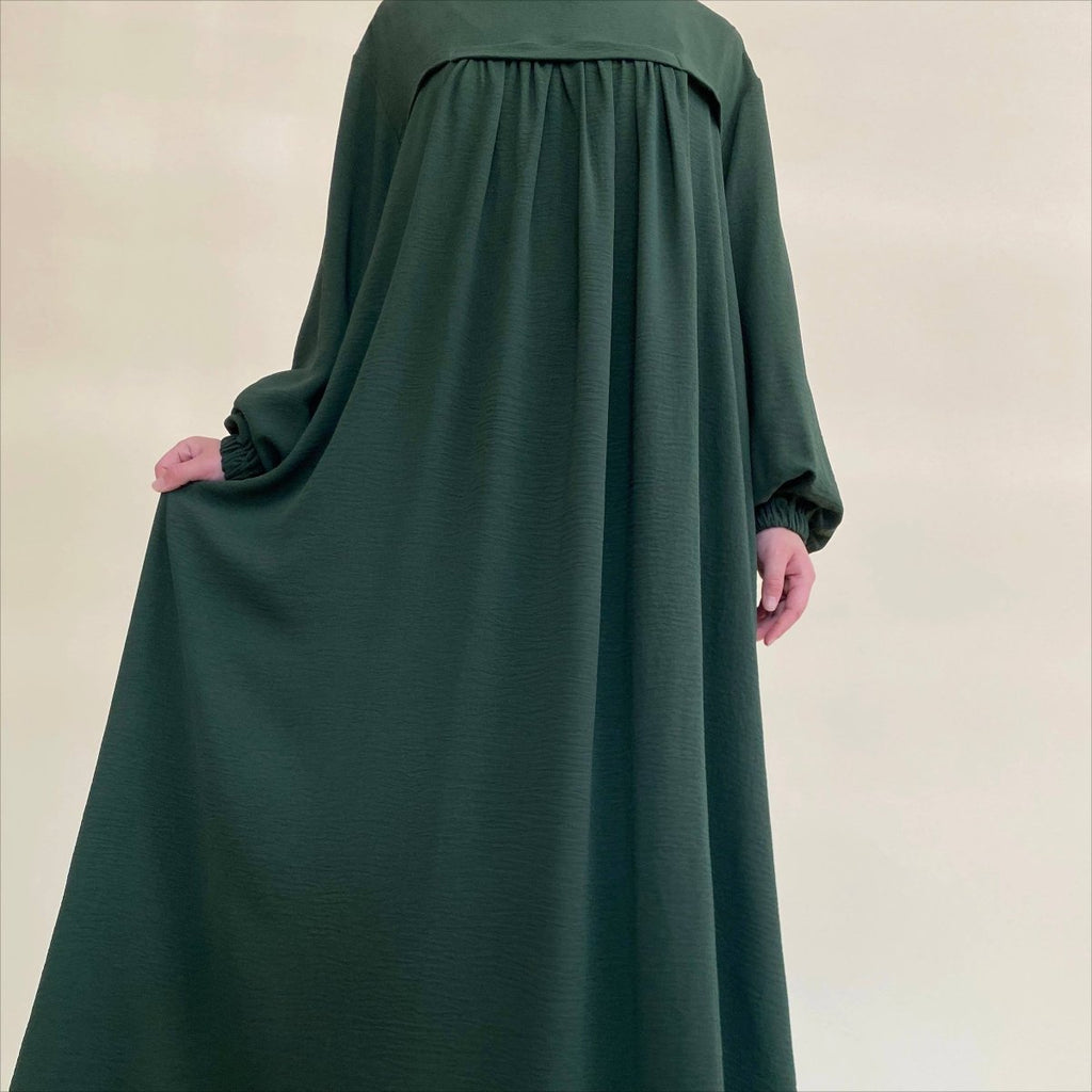 Crepe Abaya with Secure Pockets for Umrah VIP Exclusive Access (MAVIP386)