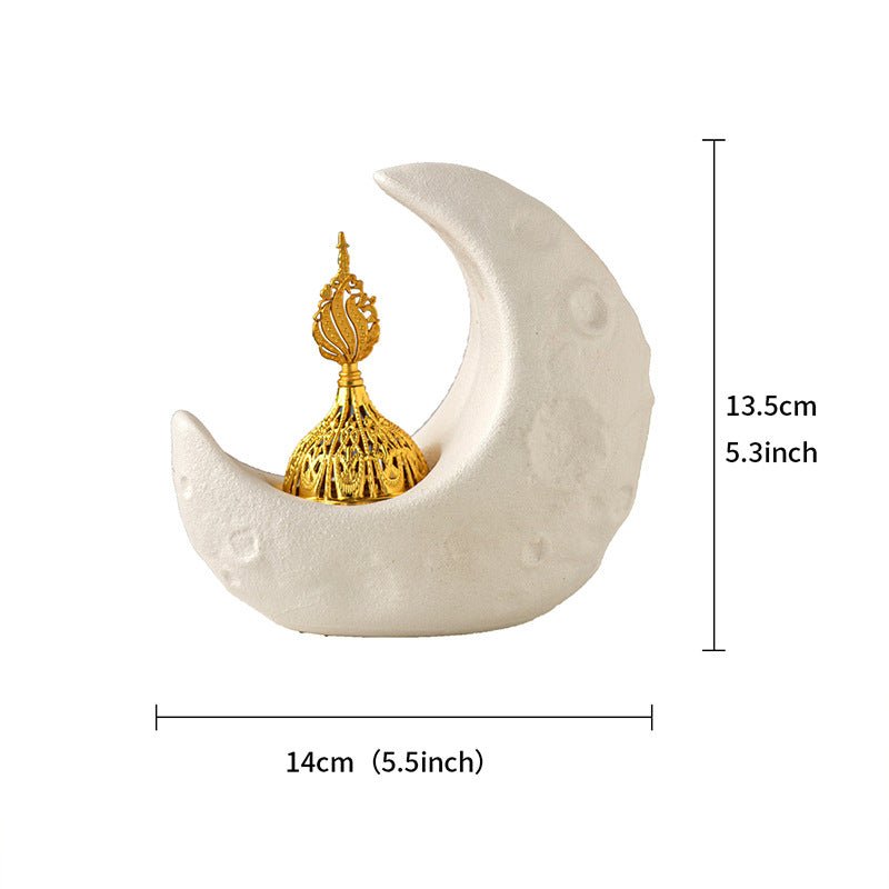 Crescent Ceramic Desktop Incense Burner (MAC400)