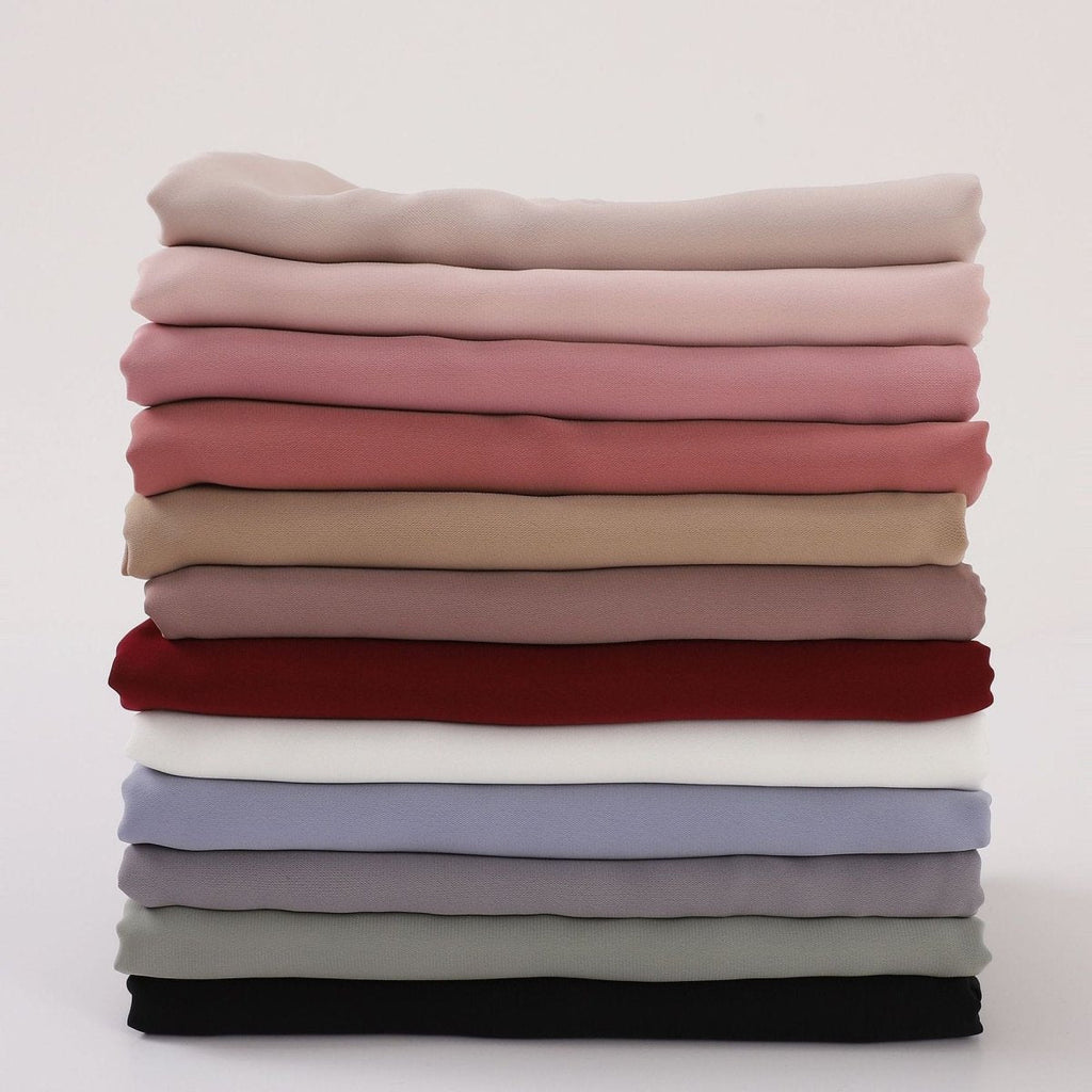 Crinkle-Resistant Long Hijab Silk-Like Hijab (MH154)