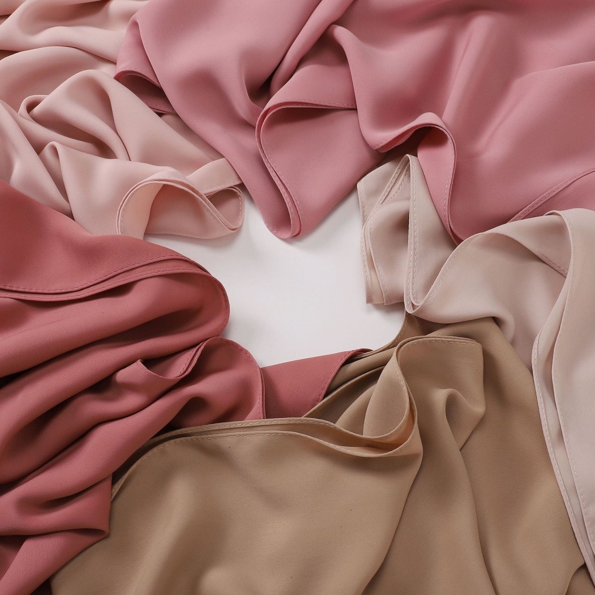 Crinkle-Resistant Long Hijab Silk-Like Hijab (MH154)